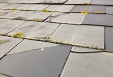 Cracked and broken slates