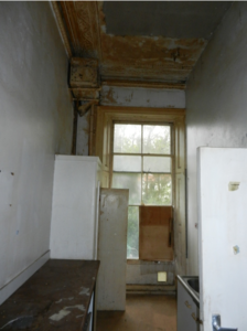 Regency kitchen in disrepair