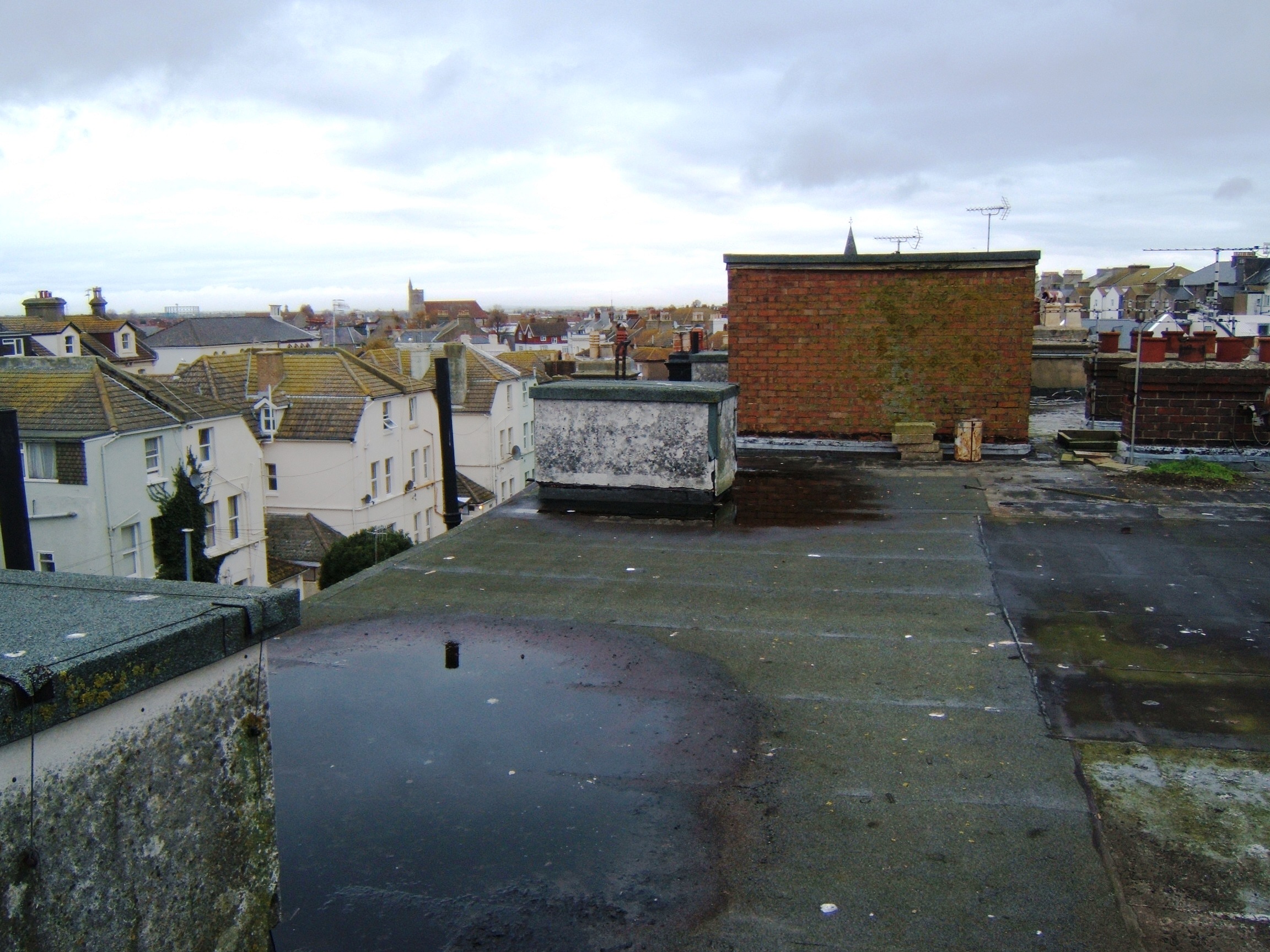 Flooding on roof