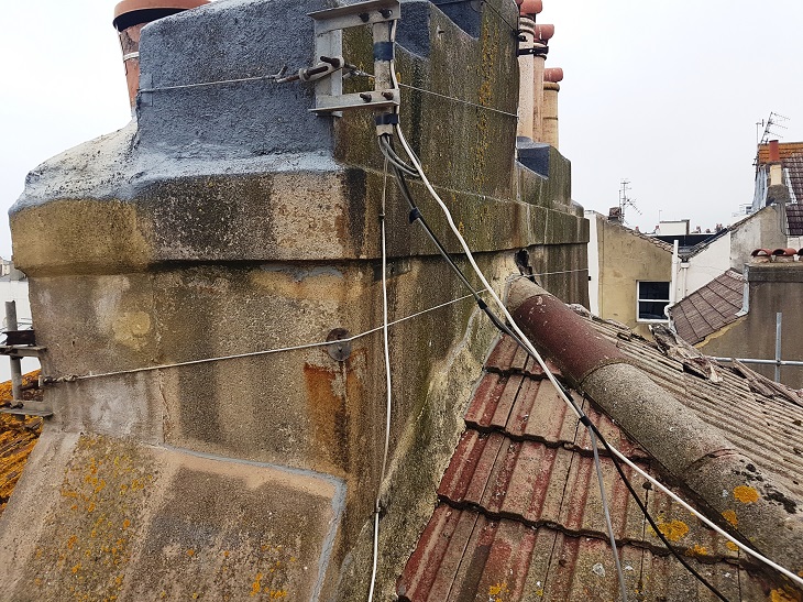 Chimney Stack & Concrete Roof