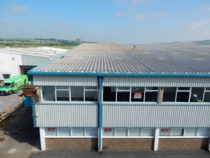 Aerial view of Premier House, Hangar 1, Shoreham Airport