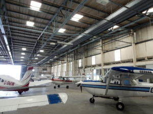 Interior of Premier House Aircraft Hangar 1, Shoreham Airport