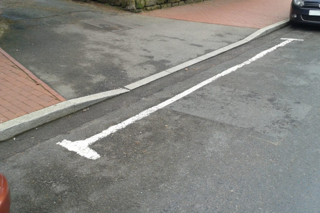 Image of a dropped kerb for a drive