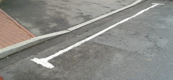 Image of a dropped kerb for a drive